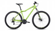 Велосипед 29' хардтейл FORWARD SPORTING 29 2.0 disc св.-зеленый/черный, диск, 21 ск., 17' RBKW0